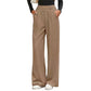 Women's High-Waist Pleated Wide-Leg Trousers