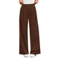 Women's High-Waist Pleated Wide-Leg Trousers