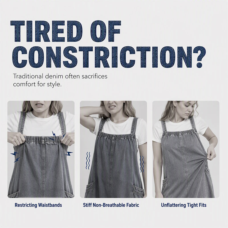 👗✨Women's Oversized Casual Denim Suspender Maxi Dress✨𝘉𝘶𝘺 𝘢𝘯𝘺 2 𝘢𝘯𝘥 𝘨𝘦𝘵 𝘢𝘯 𝘦𝘹𝘵𝘳𝘢 8% 𝘥𝘪𝘴𝘤𝘰𝘶𝘯𝘵