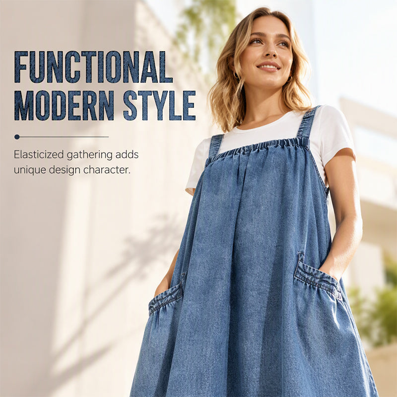 👗✨Women's Oversized Casual Denim Suspender Maxi Dress✨𝘉𝘶𝘺 𝘢𝘯𝘺 2 𝘢𝘯𝘥 𝘨𝘦𝘵 𝘢𝘯 𝘦𝘹𝘵𝘳𝘢 8% 𝘥𝘪𝘴𝘤𝘰𝘶𝘯𝘵
