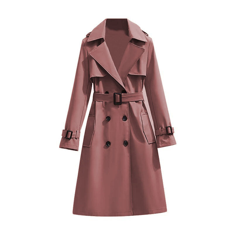 🧥 Smooth Drape, Polished Silhouette | Women's Mid-Length Trench Coat ⚡ Free Shipping