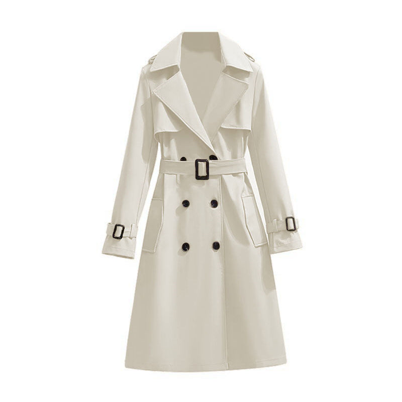 🧥 Smooth Drape, Polished Silhouette | Women's Mid-Length Trench Coat ⚡ Free Shipping