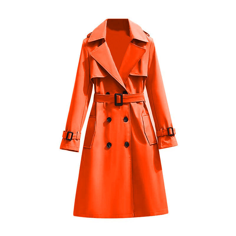 🧥 Smooth Drape, Polished Silhouette | Women's Mid-Length Trench Coat ⚡ Free Shipping