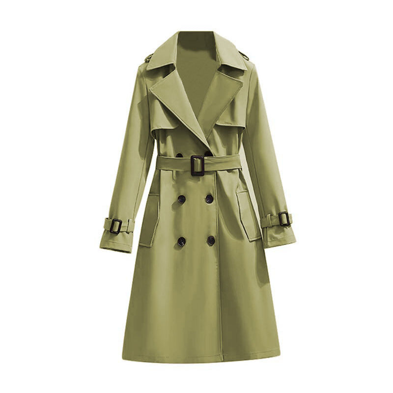 🧥 Smooth Drape, Polished Silhouette | Women's Mid-Length Trench Coat ⚡ Free Shipping