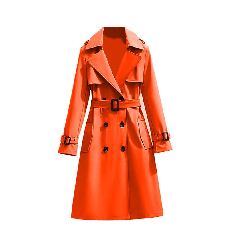 🧥 Smooth Drape, Polished Silhouette | Women's Mid-Length Trench Coat ⚡ Free Shipping