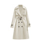 🧥 Smooth Drape, Polished Silhouette | Women's Mid-Length Trench Coat ⚡ Free Shipping