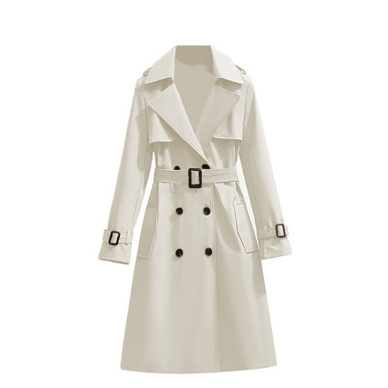 🧥 Smooth Drape, Polished Silhouette | Women's Mid-Length Trench Coat ⚡ Free Shipping