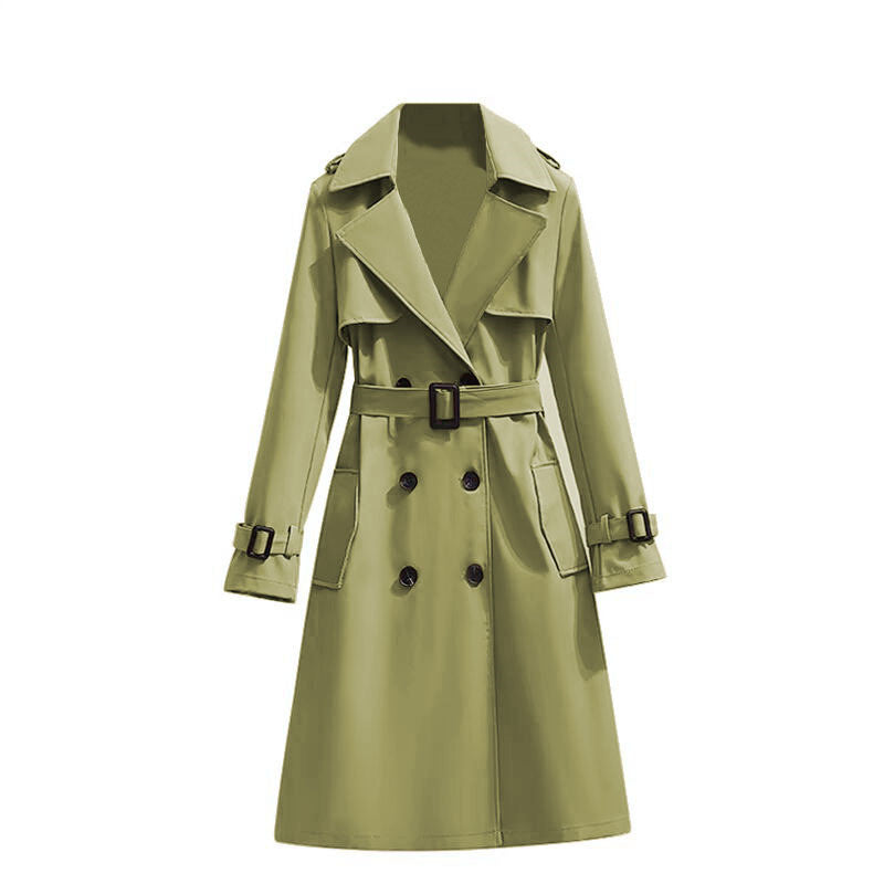 🧥 Smooth Drape, Polished Silhouette | Women's Mid-Length Trench Coat ⚡ Free Shipping