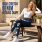 Women's High Waisted Ripped Skinny Jeans Distressed Stretch Denim Pants