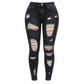 Women's High Waisted Ripped Skinny Jeans Distressed Stretch Denim Pants