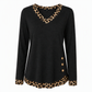 Women's V-Neck Long Sleeve Knit Top