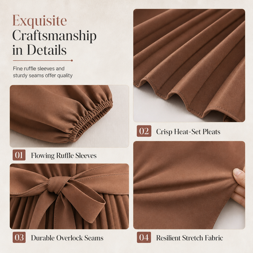 👗✨Women's Elegant Crossover V Neck Pleated Maxi Dress✨𝘉𝘶𝘺 𝘢𝘯𝘺 2 𝘢𝘯𝘥 𝘨𝘦𝘵 𝘢𝘯 𝘦𝘹𝘵𝘳𝘢 8% 𝘥𝘪𝘴𝘤𝘰𝘶𝘯𝘵