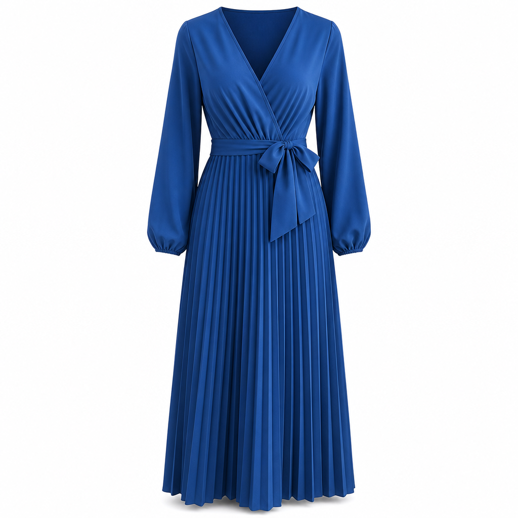 👗✨Women's Elegant Crossover V Neck Pleated Maxi Dress✨𝘉𝘶𝘺 𝘢𝘯𝘺 2 𝘢𝘯𝘥 𝘨𝘦𝘵 𝘢𝘯 𝘦𝘹𝘵𝘳𝘢 8% 𝘥𝘪𝘴𝘤𝘰𝘶𝘯𝘵