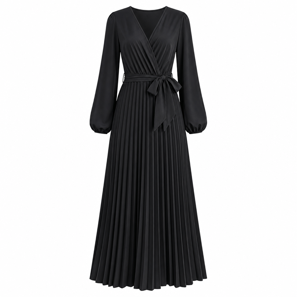 👗✨Women's Elegant Crossover V Neck Pleated Maxi Dress✨𝘉𝘶𝘺 𝘢𝘯𝘺 2 𝘢𝘯𝘥 𝘨𝘦𝘵 𝘢𝘯 𝘦𝘹𝘵𝘳𝘢 8% 𝘥𝘪𝘴𝘤𝘰𝘶𝘯𝘵