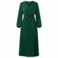 👗✨Women's Elegant Crossover V Neck Pleated Maxi Dress✨𝘉𝘶𝘺 𝘢𝘯𝘺 2 𝘢𝘯𝘥 𝘨𝘦𝘵 𝘢𝘯 𝘦𝘹𝘵𝘳𝘢 8% 𝘥𝘪𝘴𝘤𝘰𝘶𝘯𝘵