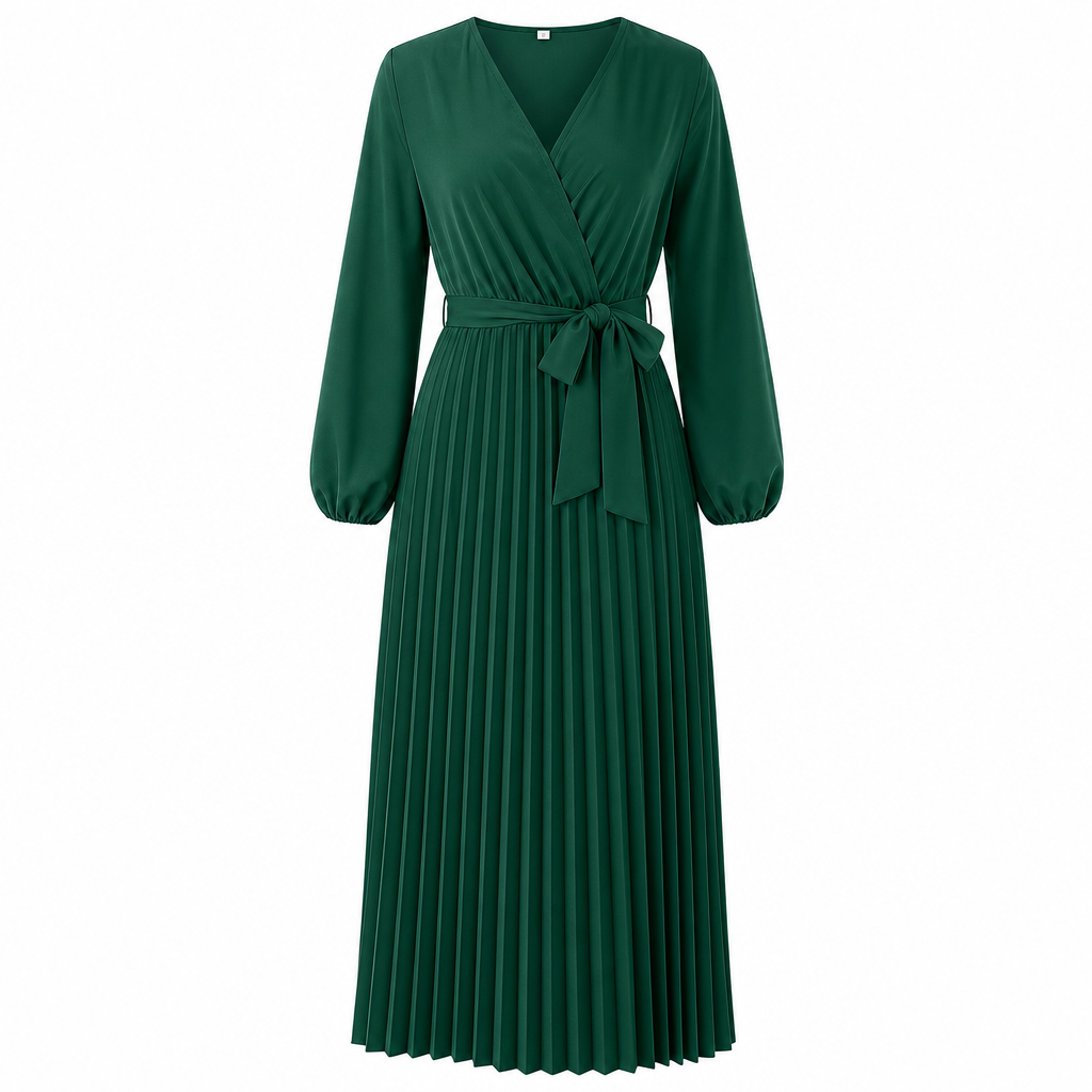 👗✨Women's Elegant Crossover V Neck Pleated Maxi Dress✨𝘉𝘶𝘺 𝘢𝘯𝘺 2 𝘢𝘯𝘥 𝘨𝘦𝘵 𝘢𝘯 𝘦𝘹𝘵𝘳𝘢 8% 𝘥𝘪𝘴𝘤𝘰𝘶𝘯𝘵
