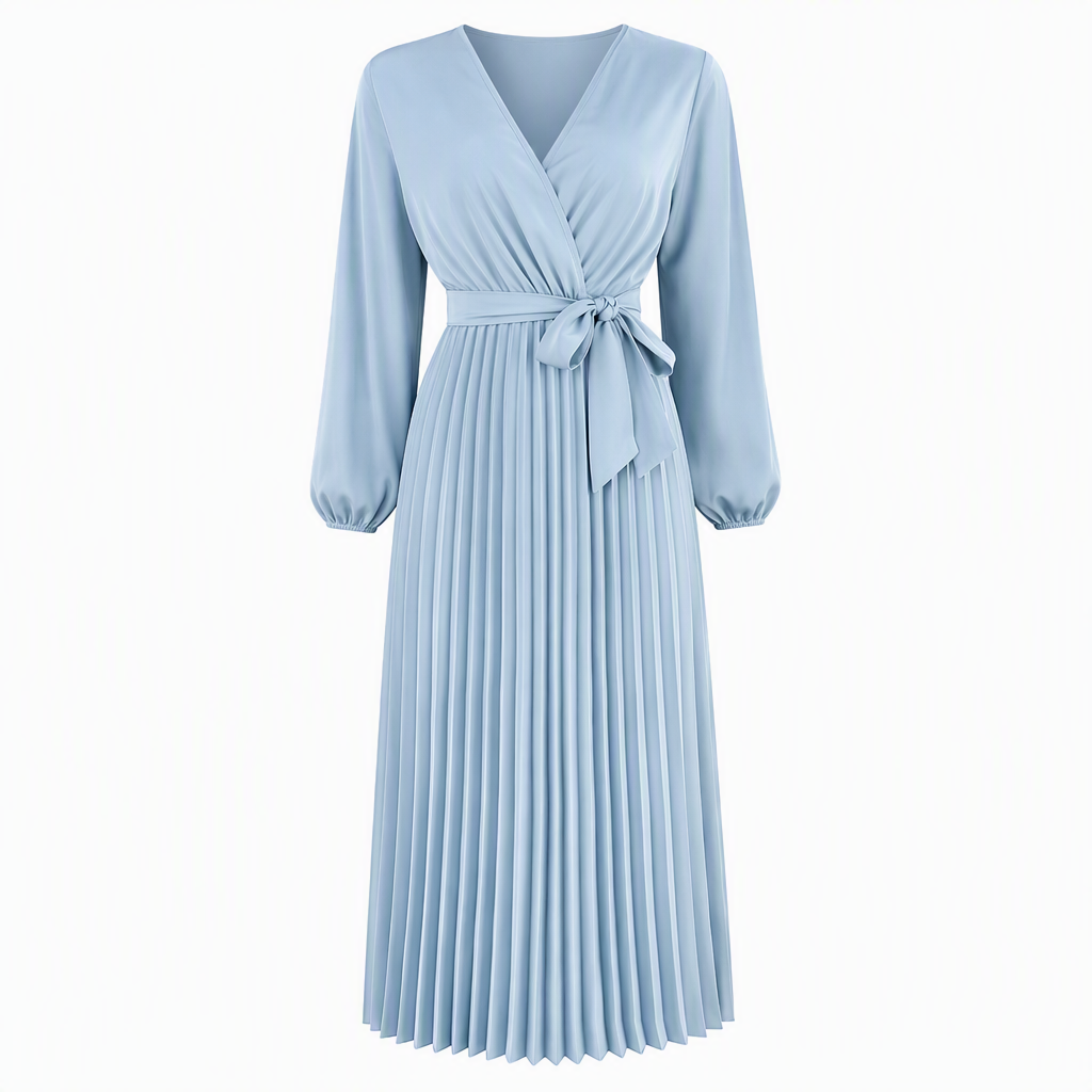 👗✨Women's Elegant Crossover V Neck Pleated Maxi Dress✨𝘉𝘶𝘺 𝘢𝘯𝘺 2 𝘢𝘯𝘥 𝘨𝘦𝘵 𝘢𝘯 𝘦𝘹𝘵𝘳𝘢 8% 𝘥𝘪𝘴𝘤𝘰𝘶𝘯𝘵