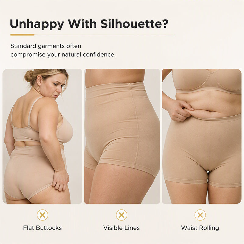 Women's High-Waist Tummy Control Padded Shapewear Shorts