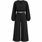✨ Breezy 2-Piece Style | Women's V-Neck Crop Top & High-Waisted Wide-Leg Pants Set