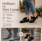 🎀 Easy Feminine Comfort | Women's Square-Toe Knit Bow Flat Shoes