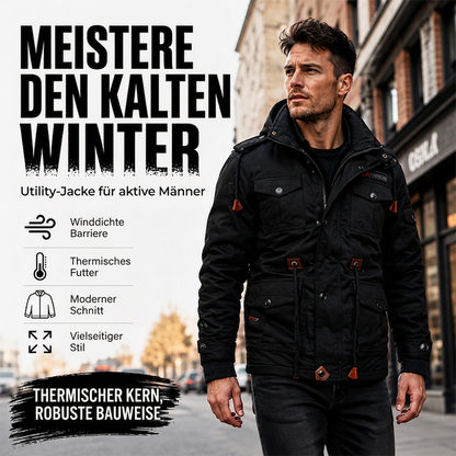 🖤Black Friday Sale:50% OFF🖤✨ Men's Winter Thermal Jacket – Detachable Hood, Soft Lining & Timeless Design – Ideal for Winter, Travel & Cold Days