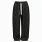 🔥 Cozy Everyday Comfort | Women’s Flannel-Lined Embossed Straight-Leg Lounge Pants