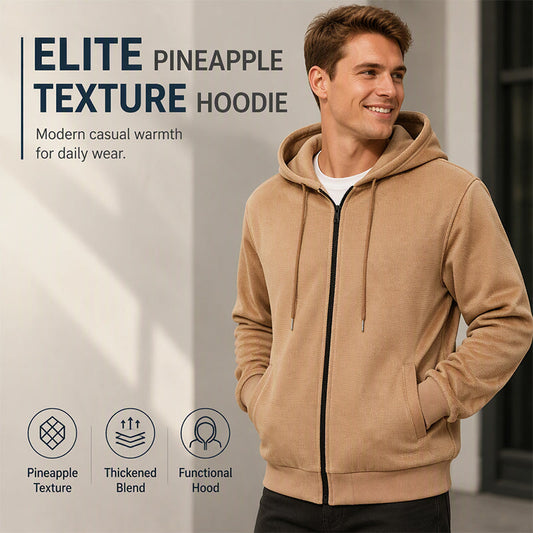 Men's Pineapple Grid Hooded Jacket