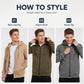 Men's Pineapple Grid Hooded Jacket