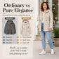 Women's Casual Warm Mid-Length Hooded Jacket