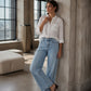 👖 Front Seam Detail, Flattering Wide-Leg Fit | Women's Jeans