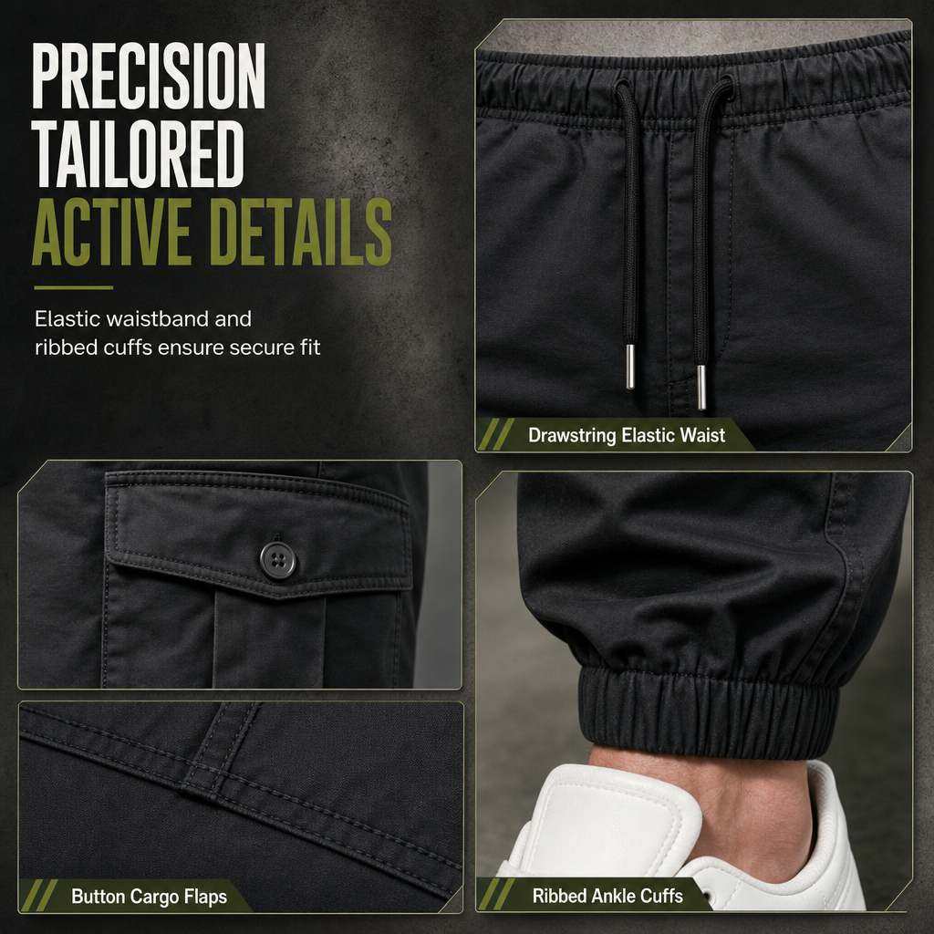 Lightweight Casual Cargo Pants Outdoor Hiking Joggers for Autumn and Winter Sports Running Training