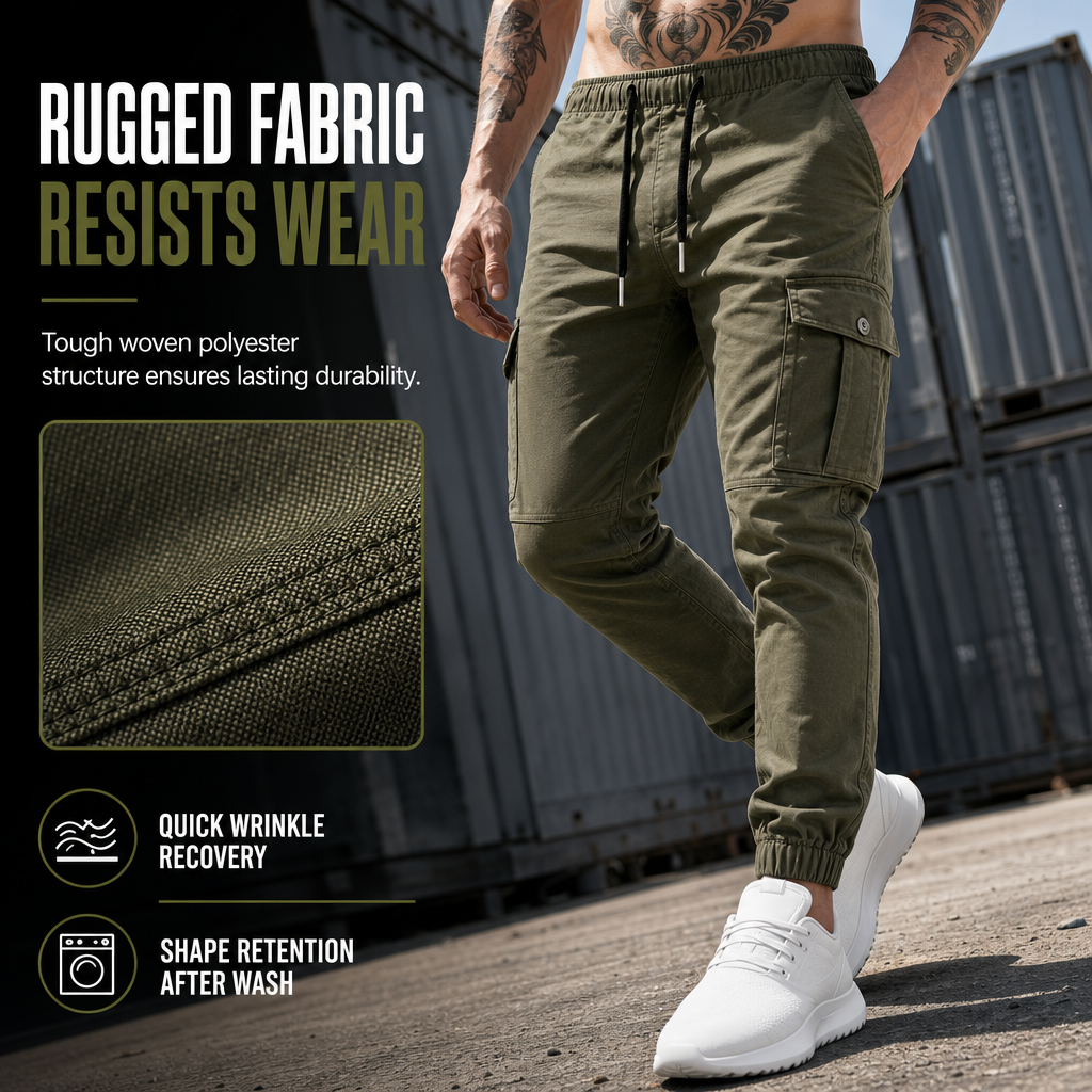 Lightweight Casual Cargo Pants Outdoor Hiking Joggers for Autumn and Winter Sports Running Training
