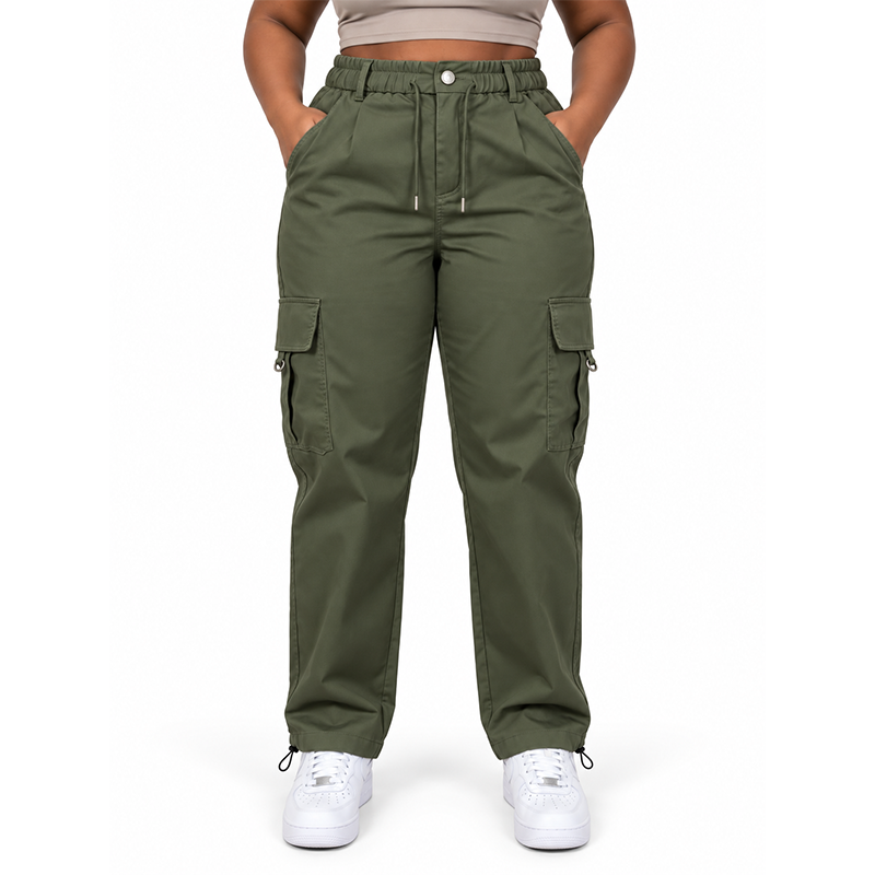 Women's Casual High-Waisted Cargo Pants