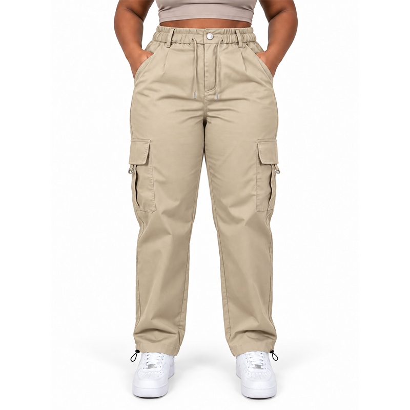 Women's Casual High-Waisted Cargo Pants