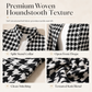 Houndstooth Open Front with Split Stand Collar and Slim Fit Design