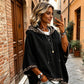 Women's Leopard Print Trim Hoodie