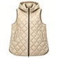 Women's Casual Mid-Length Hooded Padded Vest