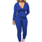 ✨ Sculpted Waist, Easy Stretch | Women's Hooded Wide-Leg 2-Piece Set