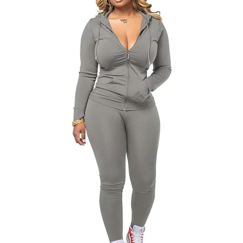 ✨ Sculpted Waist, Easy Stretch | Women's Hooded Wide-Leg 2-Piece Set