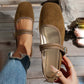 Comfortable PU Suede-Look Ballet Flats with Strap