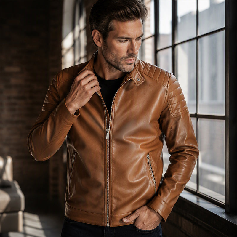 🧥 Sleek Leather-Look, Sharper Slim Fit | Men's PU Jacket ⚡ Free Shipping