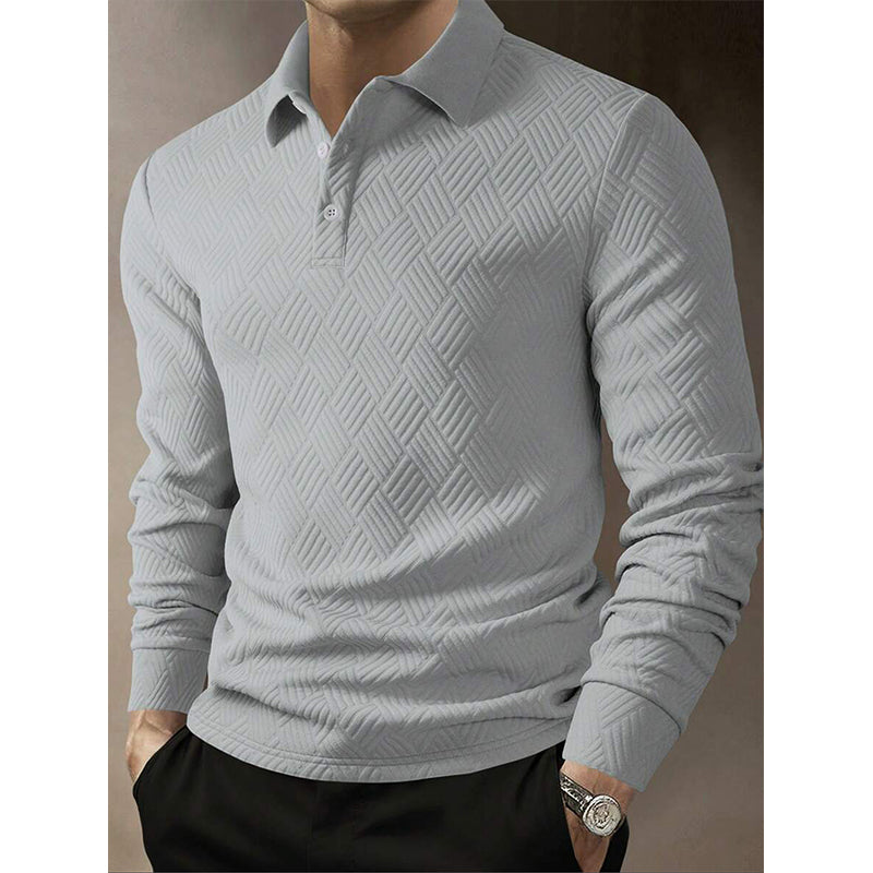 ⏳ Limited Time 50% Off! 💥Men's Textured Long Sleeve Lightweight Sweatshirt
