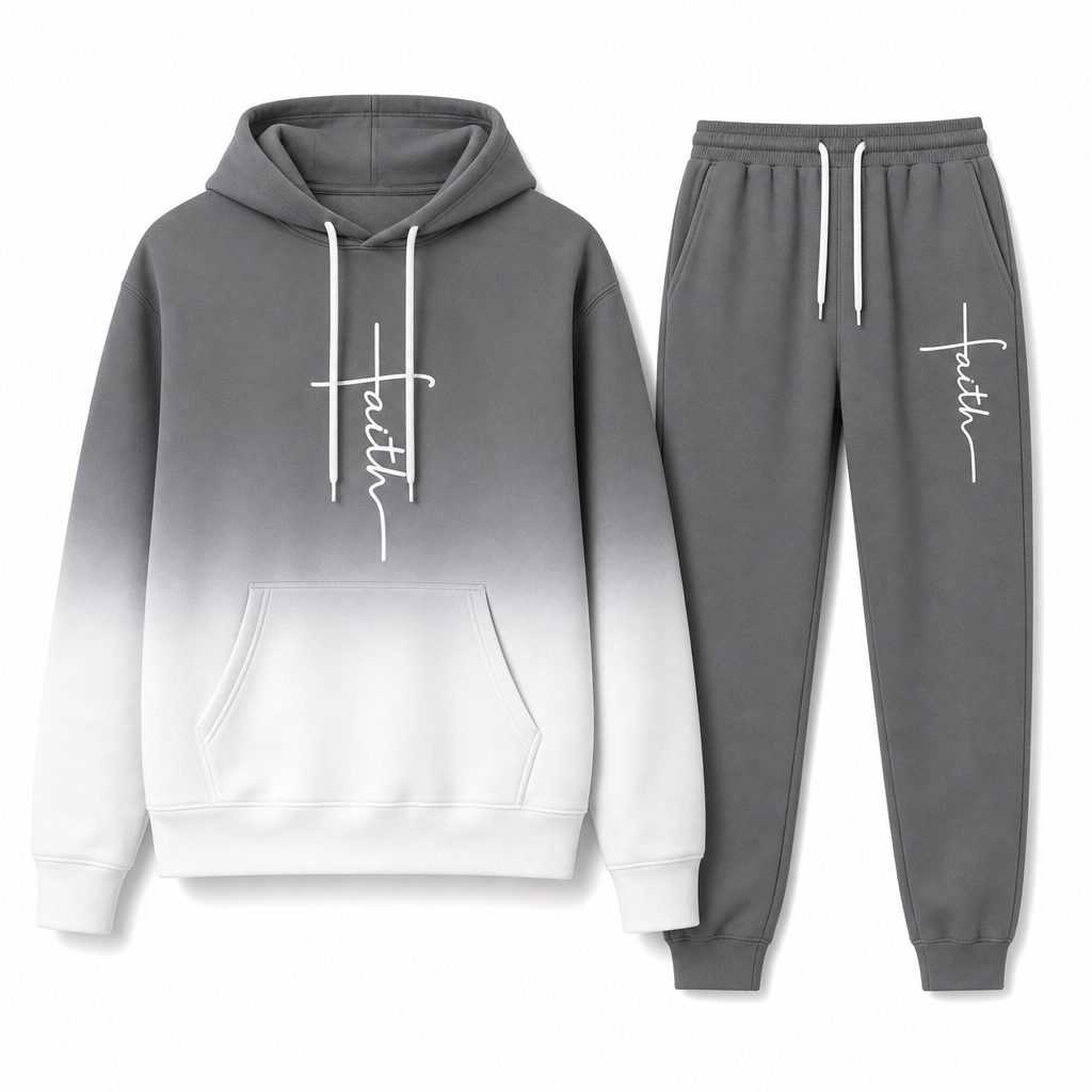 🔥 Bold 3D Print, Complete Streetwear Look | Men's Hooded 2-Piece Tracksuit