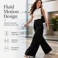 💼 Polished at Work, Effortless After | Women's Pleated High-Waist Wide-Leg Pants