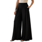 💼 Polished at Work, Effortless After | Women's Pleated High-Waist Wide-Leg Pants