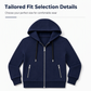 🔐 Secure Zip Pockets, Easy Full-Zip Style | Women's Hooded Knit Jacket