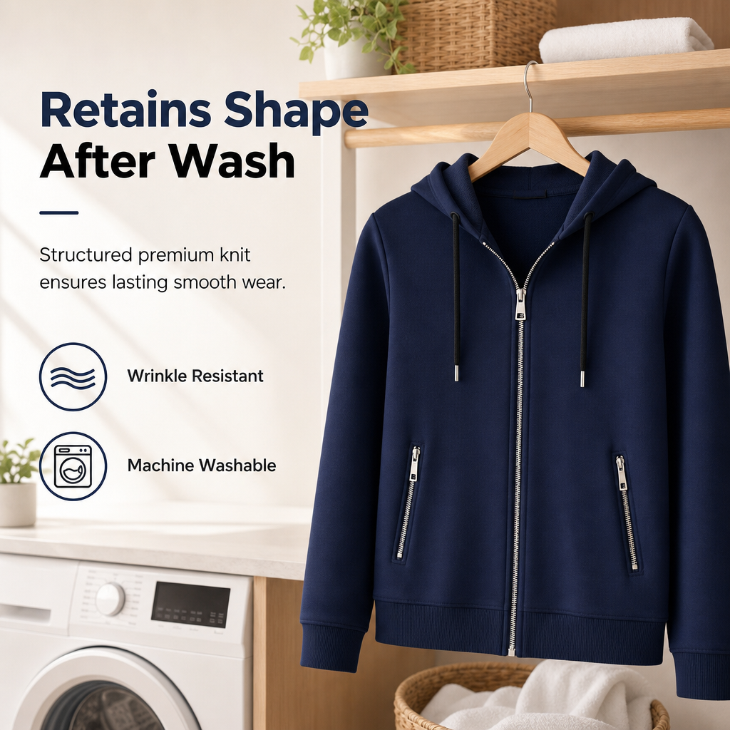 🔐 Secure Zip Pockets, Easy Full-Zip Style | Women's Hooded Knit Jacket