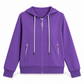 🔐 Secure Zip Pockets, Easy Full-Zip Style | Women's Hooded Knit Jacket