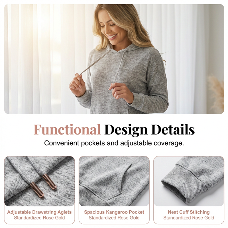 ☁️ Cozy Matching Style, Easy Everyday Fit | Women's Hooded 2-Piece Set