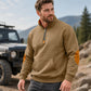 Men's Stand Collar Half-Zip Sweatshirt